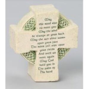 Irish Blessing Resin Decorative Cross May the Road Rise to Meet You